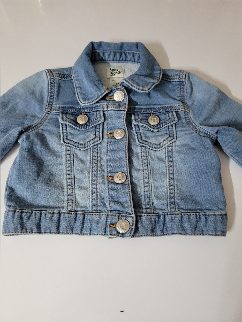 Baby B'gosh Baby Girls Denim Lightweight Jacket Size 18 Months